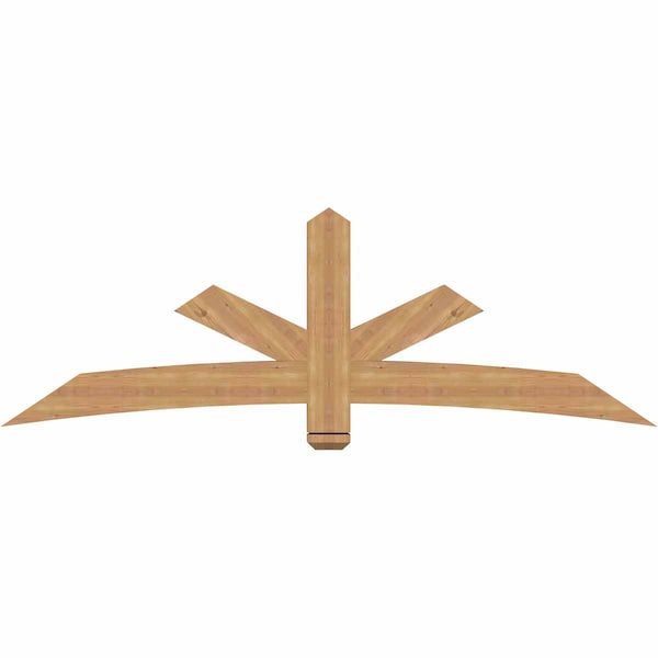 Ekena Millwork Alberta Smooth Timber Gable Bracket, Western Red Cedar, 84"W x 28"H x 3 1/2"D x 5 1/2"F, 8/12 Pitch GBW084X28X0406ALB00SWR - main